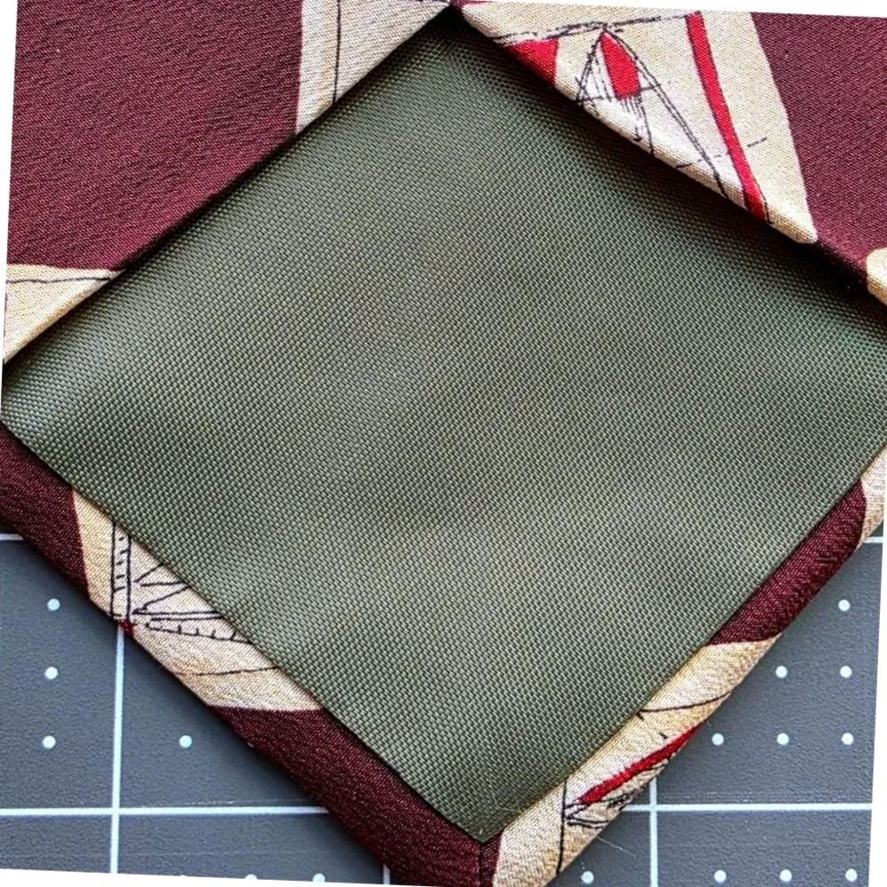 Tie Chaps Ralph Lauren Necktie Burgundy Sailboat Pattern Silk Career Formal‎